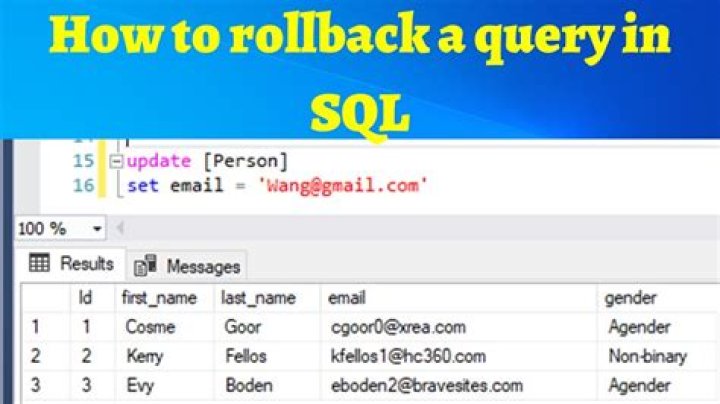 Can you delete rollback query