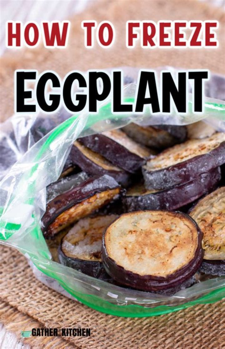 Can you freeze eggplant if so how