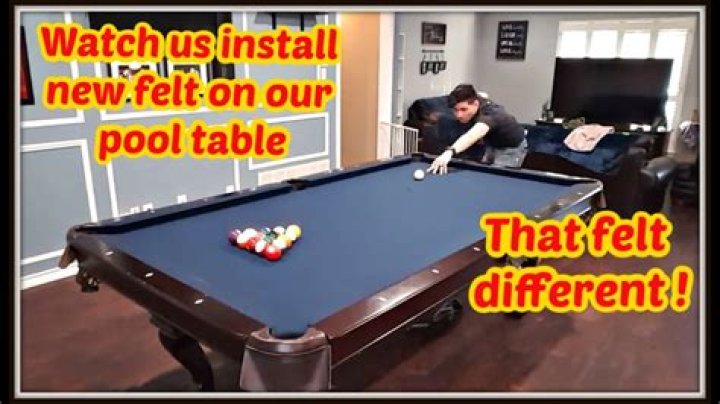 Can you repair pool table felt