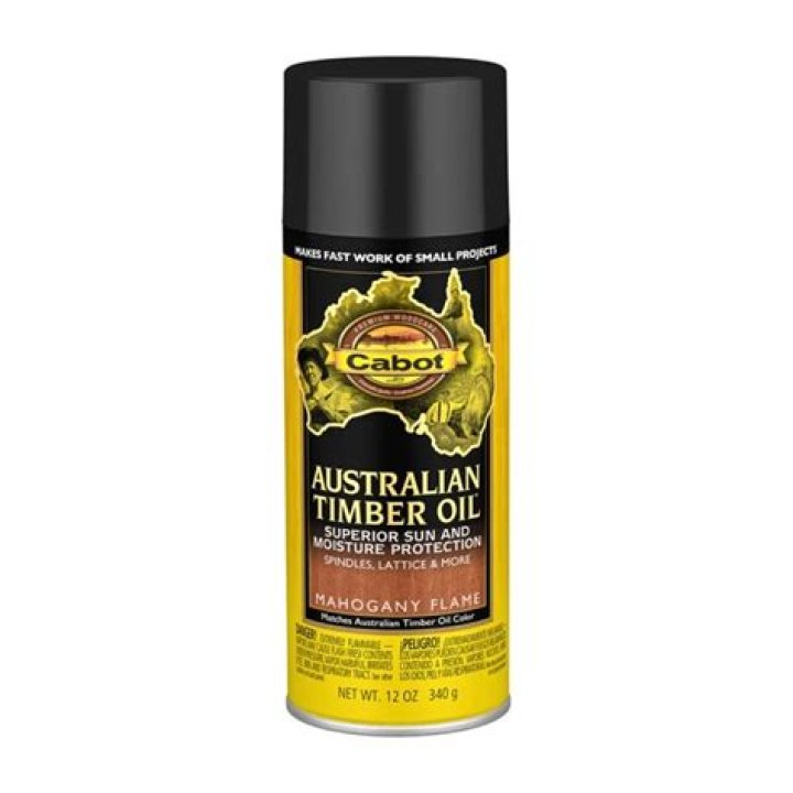 Can you spray Cabot timber oil