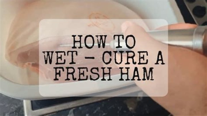 Do you have to cure fresh ham