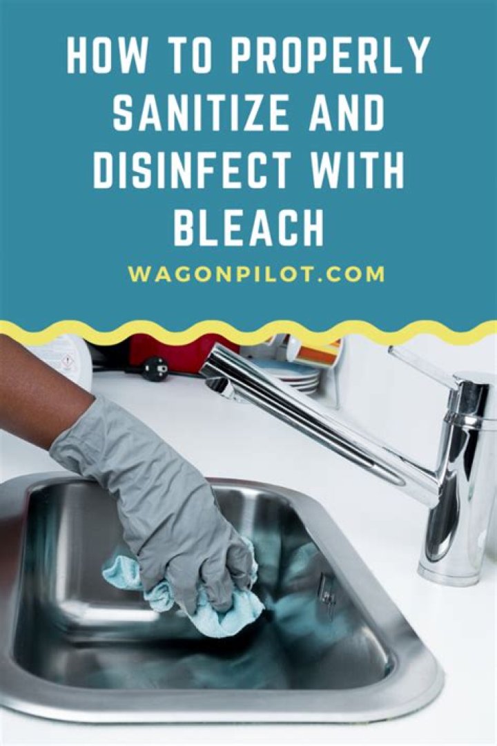 Does bleach disinfect or sanitize