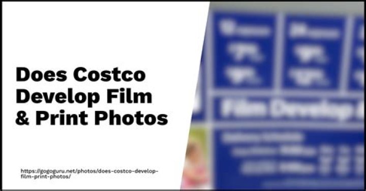 Does Costco develop film 2020