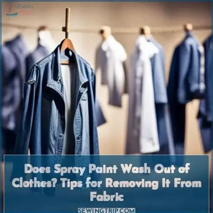 Does spray paint come off clothes in the wash