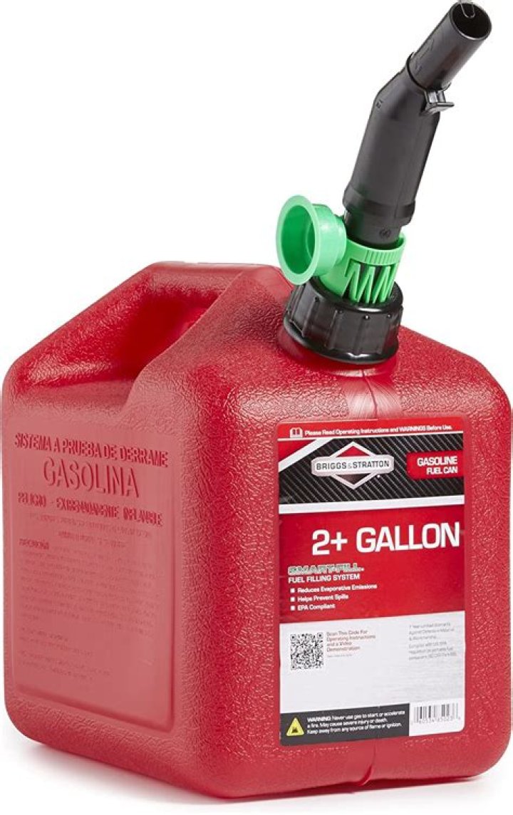 How big is a 2 gallon gas can