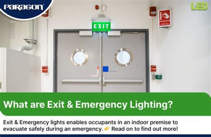 How do emergency exit lights work