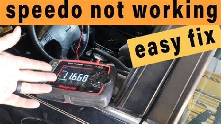 How do I fix my speedometer