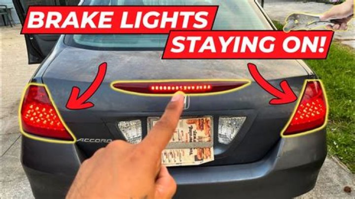 How do I turn my brake lights off