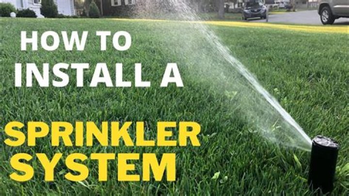 How do you install a sprinkler system