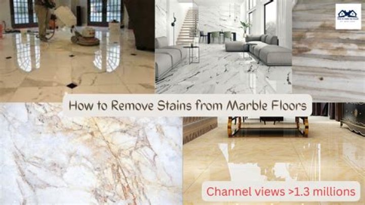 How do you remove tea stains from marble