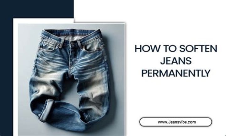 How do you soften stiff jeans