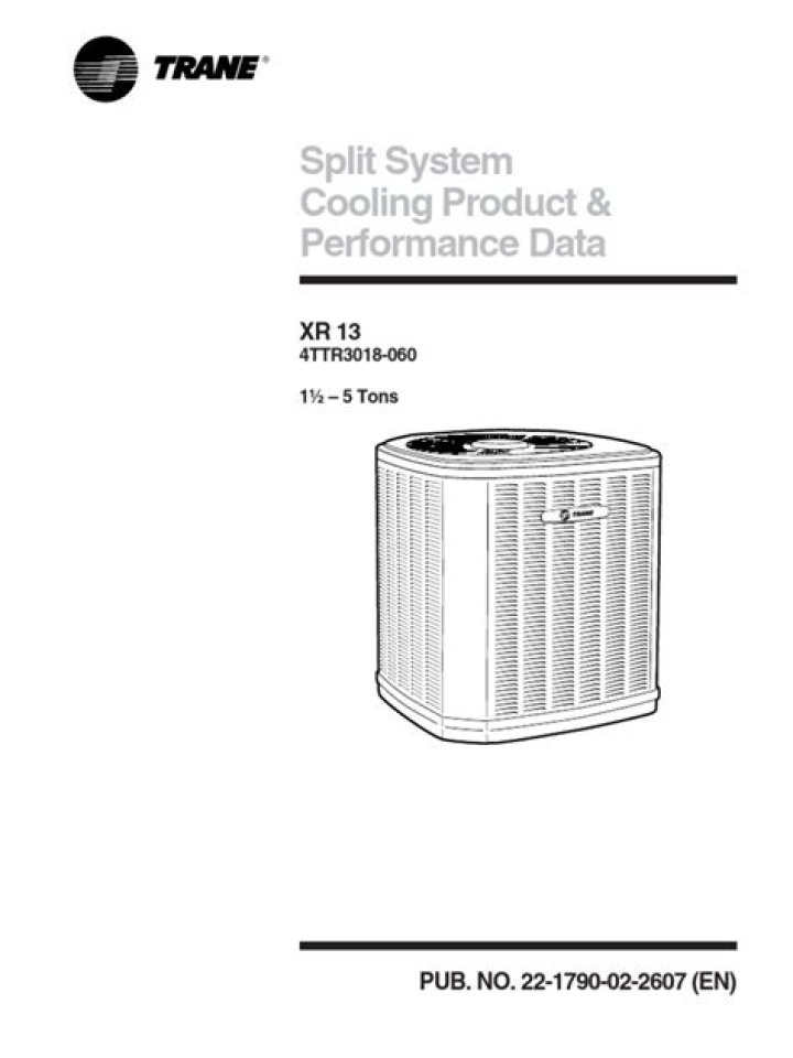 How many tons is a Trane XR13