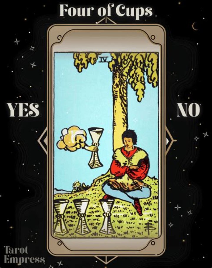 Is 4 of cups a yes or no card