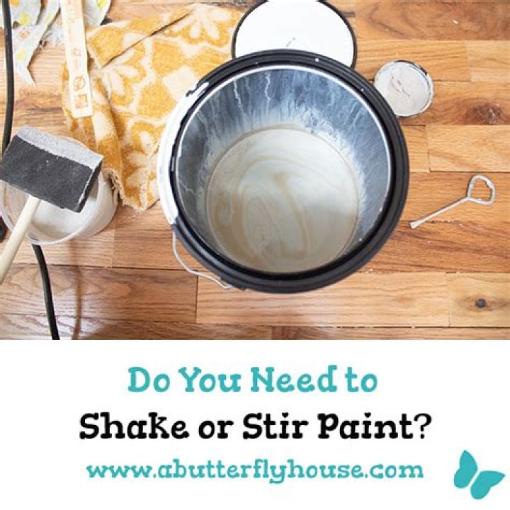 Should you shake or stir paint