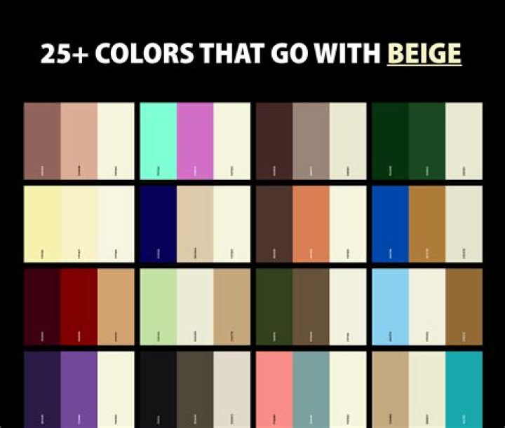 What Colour compliments beige