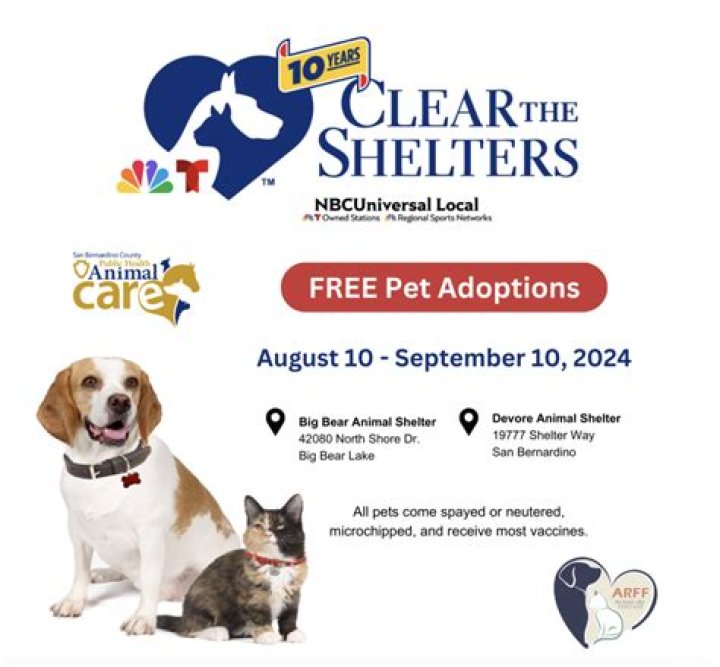 What day is clear the shelters