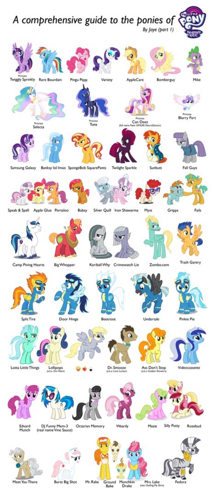 What does ponies mean in slang
