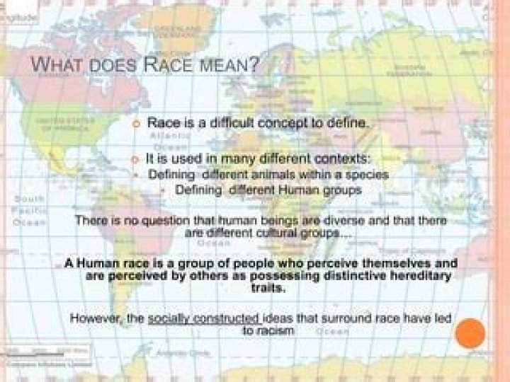 What does race mean in human race