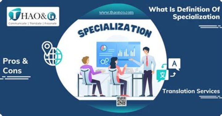 What does Specialisation mean