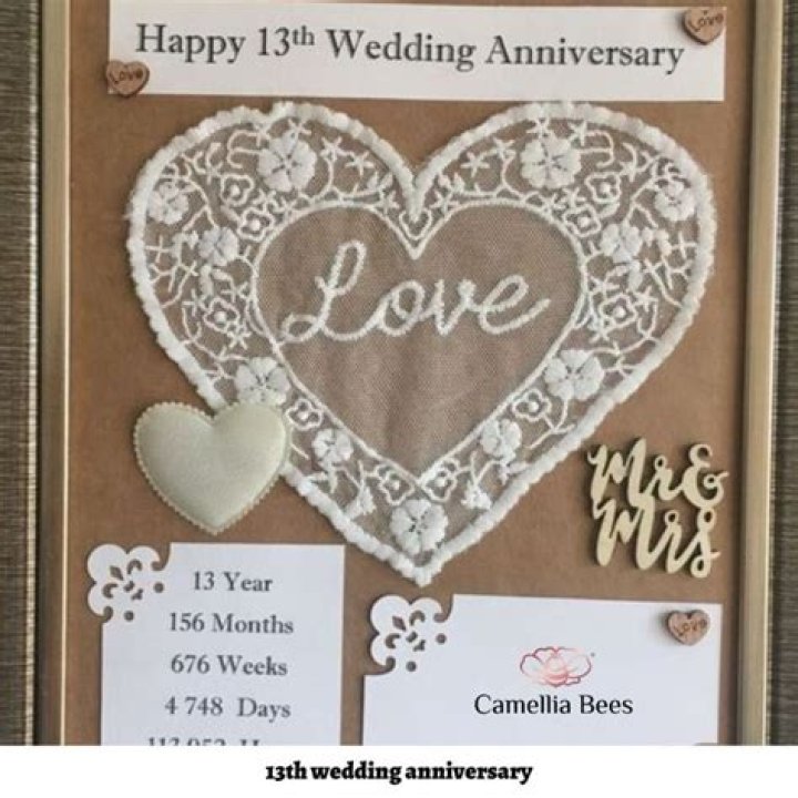 What is a 13th anniversary called