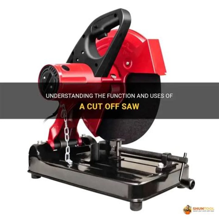 What is a cut off saw used for
