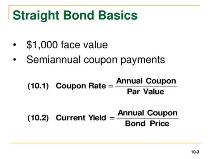 What is a straight bond value