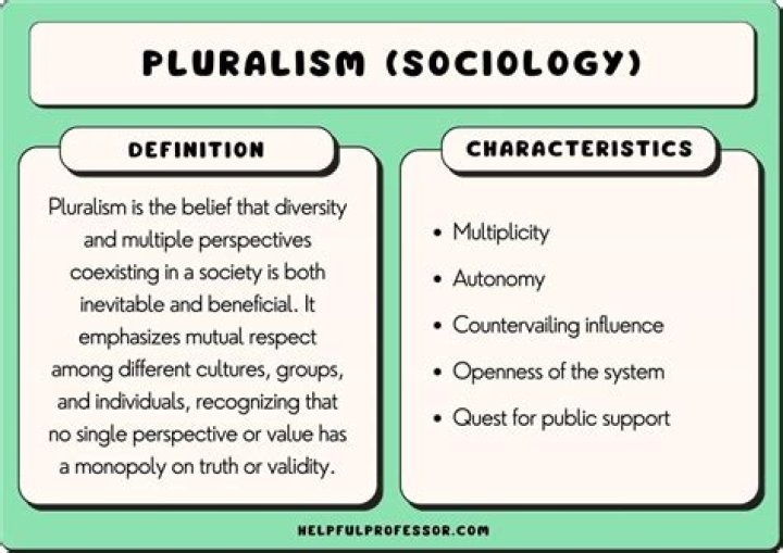 What is an example of pluralistic