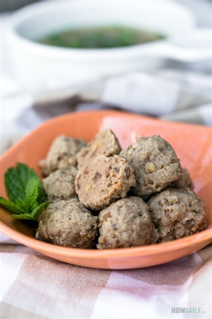 What is beef tendon meatballs