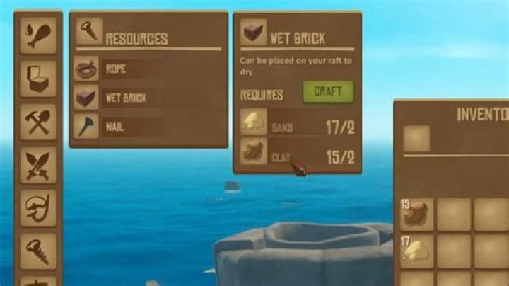 What is wet brick for in raft