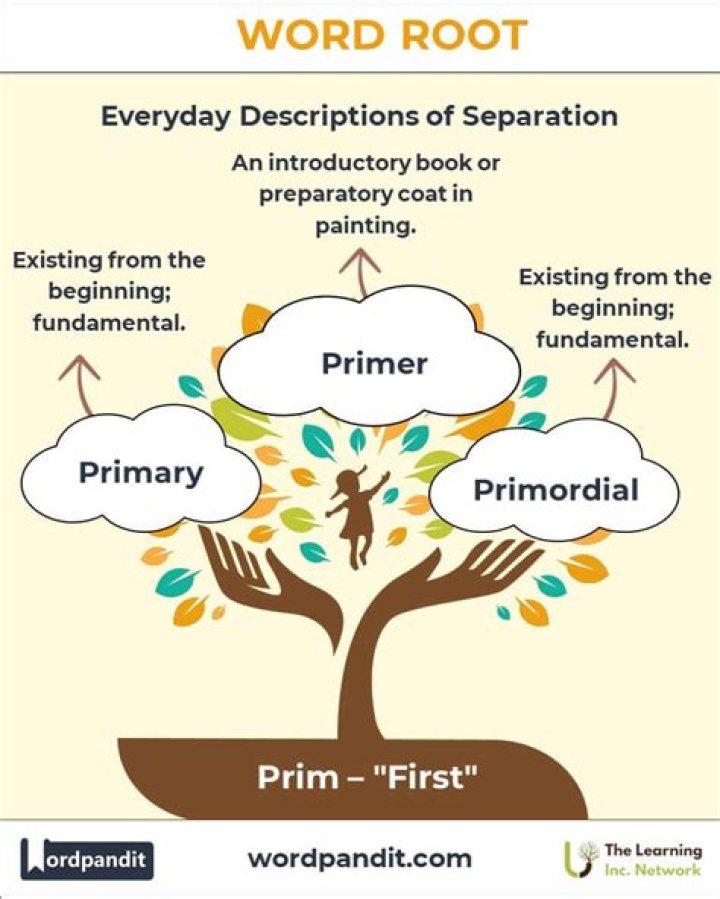 What words have the root prim