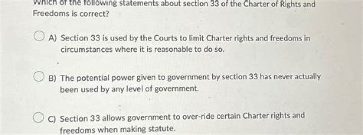 When has section 33 been used