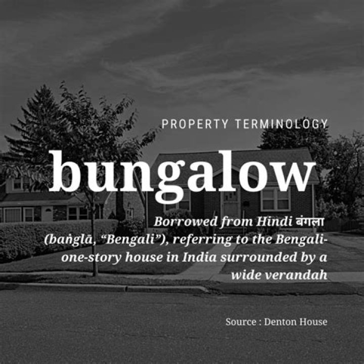 Where did the word bungalow