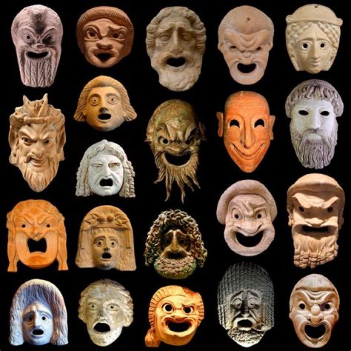 Who wore masks in Greek plays